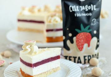 Rezept: Kokos Torte, weiße Schokolade, Erdbeere