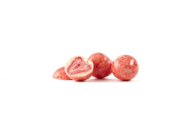 premium Choco fruits Ganze Erdbeeren in weißer Schokolade mit Sahne