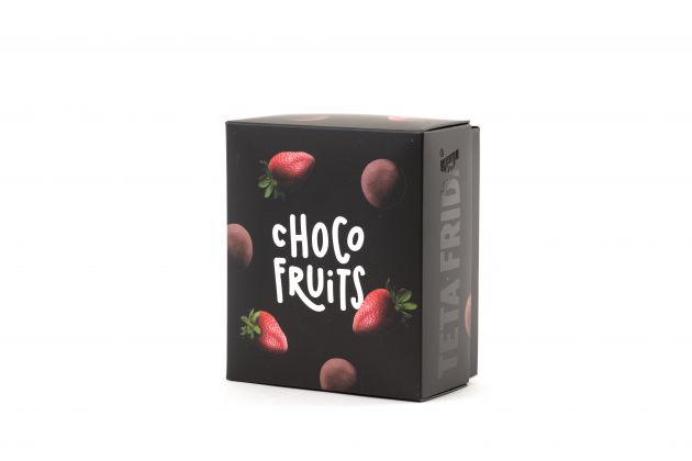 premium Choco fruits Ganze Erdbeeren in dunkler Schokolade