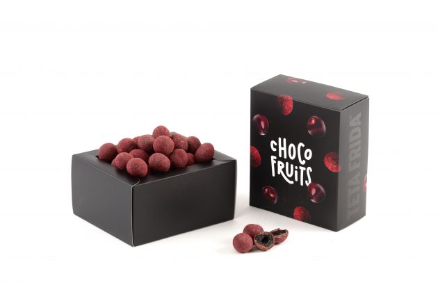 Choco Fruits Premium kandierte Kirschen in dunkler Schokolade