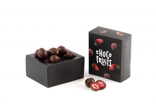 premium Choco fruits Ganze Erdbeeren in dunkler Schokolade