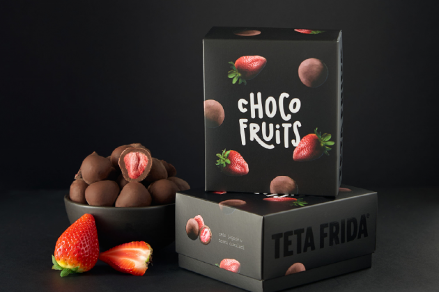 premium Choco fruits Ganze Erdbeeren in dunkler Schokolade