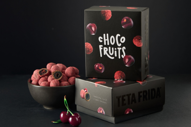 Choco Fruits Premium kandierte Kirschen in dunkler Schokolade