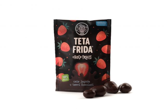 premium Choco fruits Ganze Erdbeeren in dunkler Schokolade