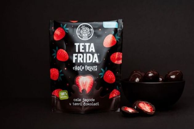 premium Choco fruits Ganze Erdbeeren in dunkler Schokolade