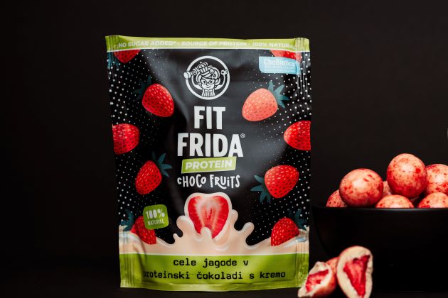premium Choco fruits Ganze Erdbeeren in weißer Schokolade mit Sahne