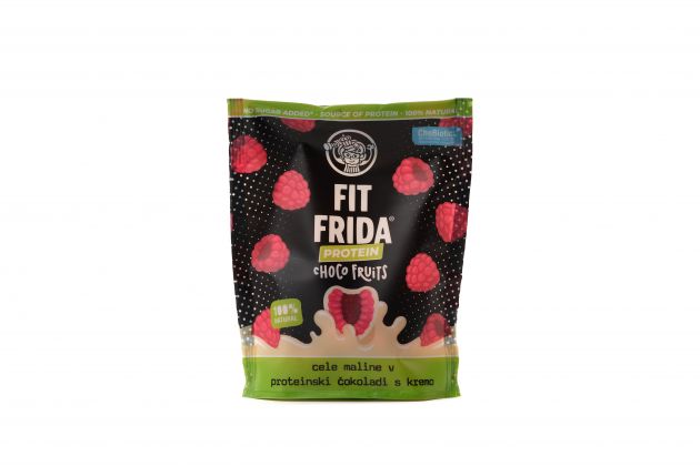 premium Choco fruits Ganze Himbeeren in weißer Schokolade mit Sahne