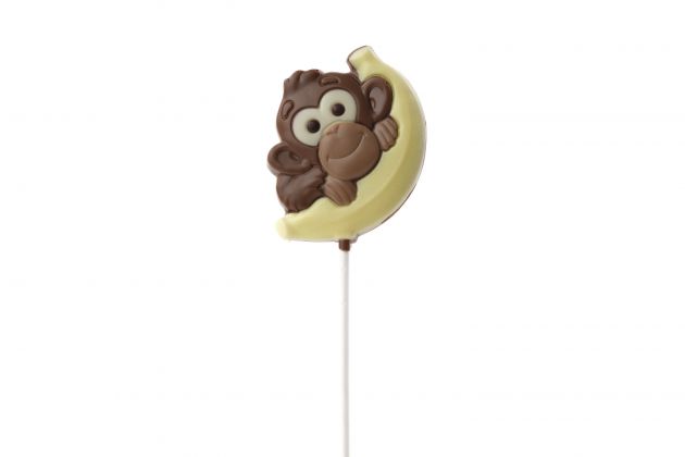 Schokoladen-Lutscher Affe mit Banane