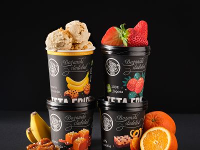 Neue Verpackung von Göttliche Gourmet Eis bei Hofer