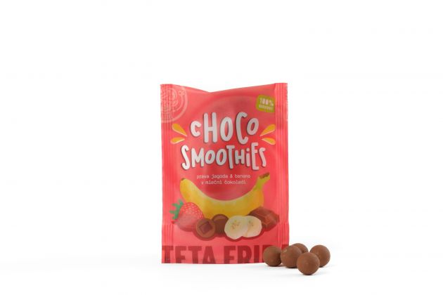 Choco Smoothies - Echte Erdbeere & Banane in Milchschokolade