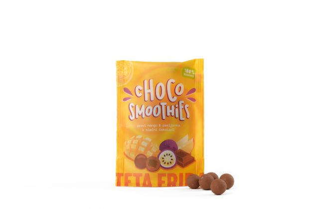 Choco Smoothies - Echtes Mango & Passionsfrucht in Milchschokolade