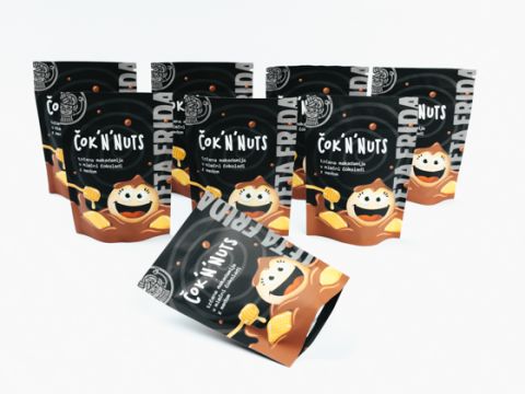 Choc'n'nuts - Bescheuerte Macadamia-Nüsse in Milchschokolade mit Honig Paket 7+1 Gratis