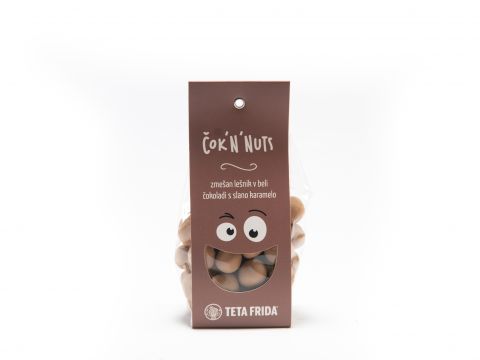 Choc'n'nuts - Verwirrte Haselnuss in weißer Schokolade mit salzigem Karamell Sonderangebot
