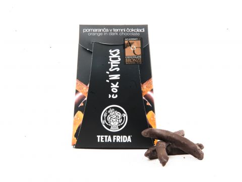 Choc'n'sticks - Orange umhüllt von Zartbitterschokolade mini