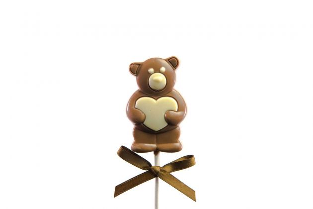 Schokoladenlutscher Teddybär, Milch