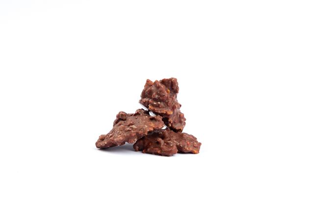 Protein-Schoko-Crunchies - Himbeeren in Proteinschokolade