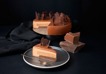 Neuer veganer Torte Vegane Schokolade mit Aprikose