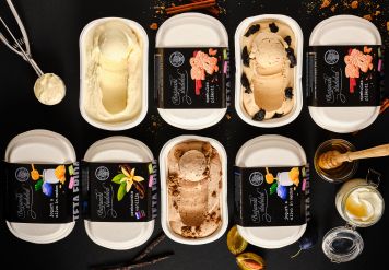 Neue Wintersorten von Göttliche Gourmet Eiscremen sind bereits in Hofer-Filialen erhältlich