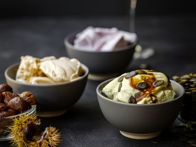 Eis im Herbst